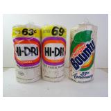 Vintage 1975 Hi-Dri and 1990 Bounty Paper Towels