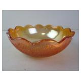 Vintage Carnival Glass Bowl 7.5"