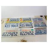 Lot of 9 License Plates - Virginia / Washington/