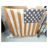 Faded Style American Flag Throw Blanket