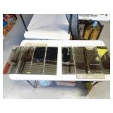 Pair of Vintage Triptych Wall Hanging Etched