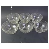 Lot of 6 Vintage Anchor Hocking Laurel Leaf Small