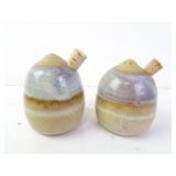 Lot of 2 Canterbury Pottery Glazed Shakers with