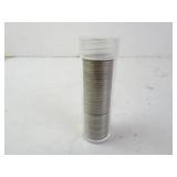 Tube of U.S. V-Nickels - Good to worn conditions