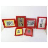 Lot of 6 Vintage Framed Western Actor
