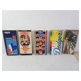 Lot of 5 1990s MLB Baseball Media Guides