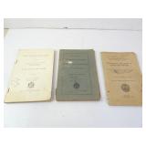 Lot of 3 Early 1900s Wisconsin State Government