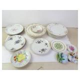Lot of Misc. Vintage Floral Pattern Dinner &
