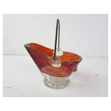 Antique Mattoon Wisconsin Souvenir Ruby Glass