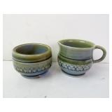 Vintage Wade Irish Porcelain Shamrock Sugar and