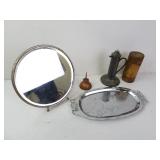 Lot of Misc. Vintage Items - Mirror Tray Electric