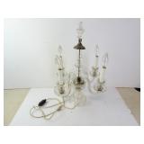 20" Tall Vintage Czech Crystal Electric