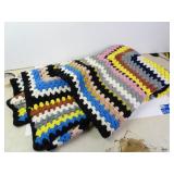 Vintage Hand Made Afghan Blanket