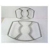 Lot of 2 Vintage Corning Ware Metal Cradle