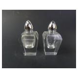 Pair of Rice & Co. Lead Crystal Salt & Pepper
