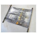 Canvas Painting of Paris Street Scene w/ Eiffel