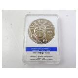 REPLICA 1997 Platinum Layered $100 Eagle American
