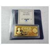 $500 Gold Certificate Abraham Lincoln Plated