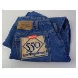NOS Levi Strauss 550 Denim Jeans with Tags - 34 x