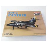 Vintage Minicraft F9F-2 Panther Airplane Model