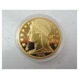 REPLICA 1906 Capped Liberty $20 Gold-Plated