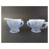 Vintage Hobnail Duncan & Miller Opalescent Sugar