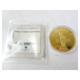 Statue of Liberty Anniversary Gold-Plated