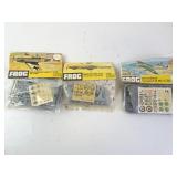Lot of 3 Vintage Frog Brand Airplane Model Kits