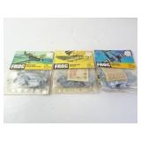 Lot of 3 Vintage Frog Brand Airplane Model Kits
