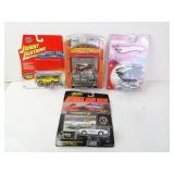 Lot of 4 New Die Cast Cars - Hot Wheels Johnny