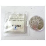 U.S. Platinum Layered Eagle Replica American Mint