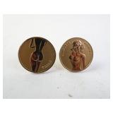Vintage Adult Humor Mens Cuff Links