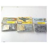 Lot of 3 Vintage Frog Brand Airplane Model Kits