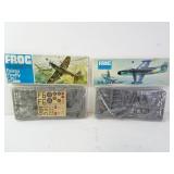 Lot of 2 Frog Military Airplane Model Kits -