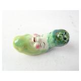 Antique Sleeping Pickle Ceramic Salt Shaker