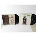 Lot of 2 Jim Croce 33rpm Vinyl Records in Sleeves