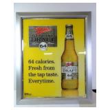 Large Mirrored Miller Genuine Draft Beer Sign in