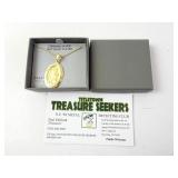 NEW Sterling Silver 14K Gold Plated St.