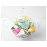 SPOT Glass Teapot w/ Assorted Teas