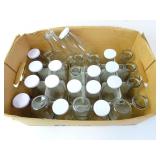 Lot of Glass Pint Bottles with Caps