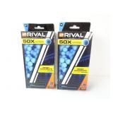 NEW Lot of 2 NERF Rival 50x High Impact