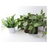 Lot of 2 Faux Plants Home Dï¿½cor