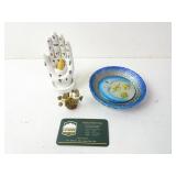 Lot of 3 Meditation Style Dï¿½cor Items - Hand