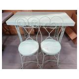 Refurbished Vintage Mint Green Patio Set - 2