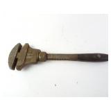 Vintage W&B Double Sided Adjustable Wrench 19"