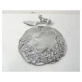 20th Century Fitz & Floyd  Pewter Cheetah Handle