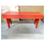 3 FT Red Wood Planter Pot Bench