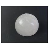 2.25" Selenite Crystal Half Sphere Desk Ornament