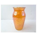 Vintage Jeannette Glass Co Carnival Glass Vase
