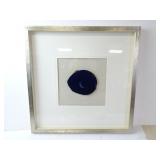 Framed and Matted Purple Geode Slice Wall Art 20"